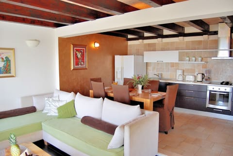 Villa, 5 Bedrooms, Private Pool, Sea View | Living area | 20-inch flat-screen TV with cable channels, TV
