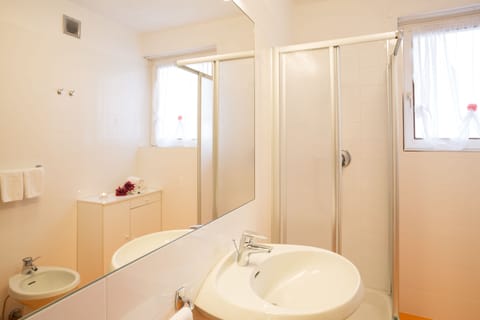 Basic Room | Bathroom | Shower, hair dryer, towels