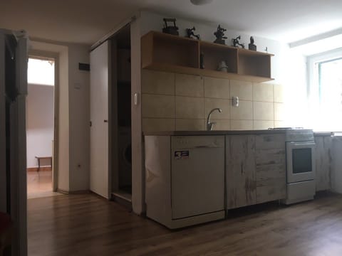Apartment (A2) | Private kitchen | Fridge, stovetop, electric kettle, cookware/dishes/utensils