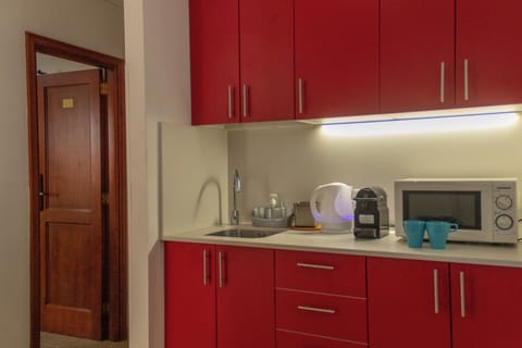 Shared fridge, microwave