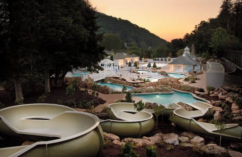 Indoor pool, outdoor pool, open 9:00 AM to 8:00 PM, cabanas (surcharge)