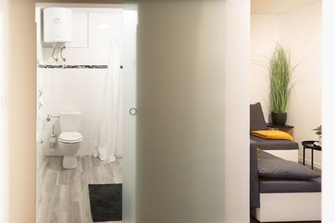 Comfort Double Room | Bathroom | Rainfall showerhead, free toiletries, hair dryer, towels