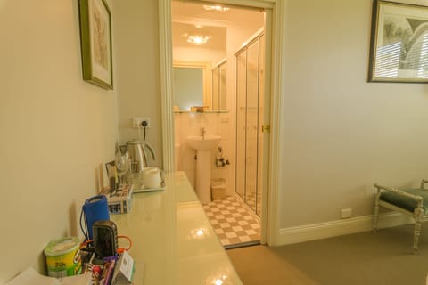 Green Room | Bathroom | Shower, eco-friendly toiletries, hair dryer, bathrobes