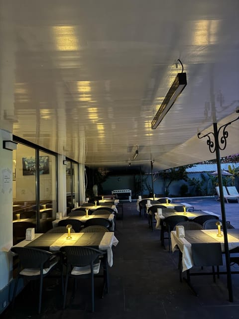 Dinner served, international cuisine