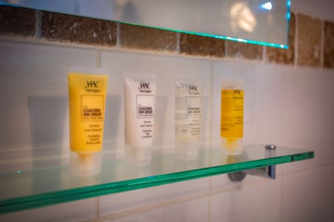 Free toiletries, hair dryer, bathrobes, slippers