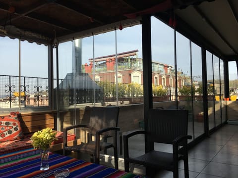 Economy Twin Room, Shared Bathroom | Terrace/patio