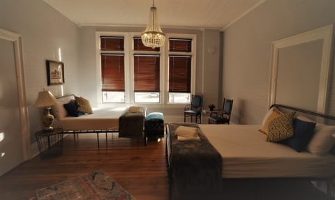 Basic Quadruple Room, 2 Queen Beds | Memory foam beds, free WiFi, bed sheets