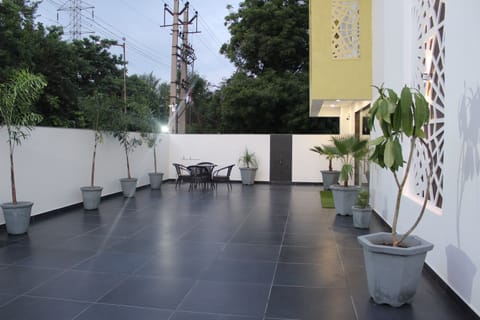 Outdoor wedding area