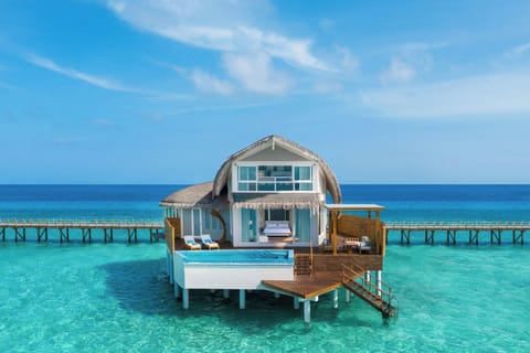 Duplex, 1 Bedroom, Overwater | Premium bedding, down comforters, pillowtop beds, minibar