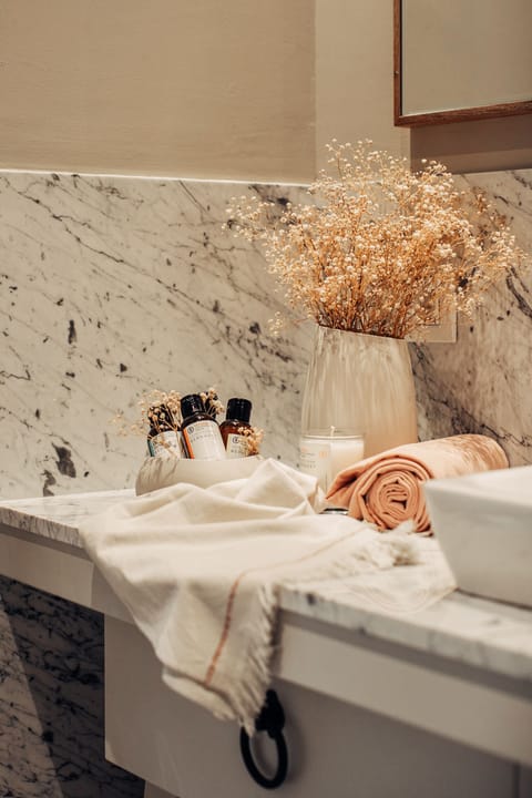 Premium Double Room, Non Smoking, Pool View | Bathroom amenities | Hair dryer, slippers, towels, soap