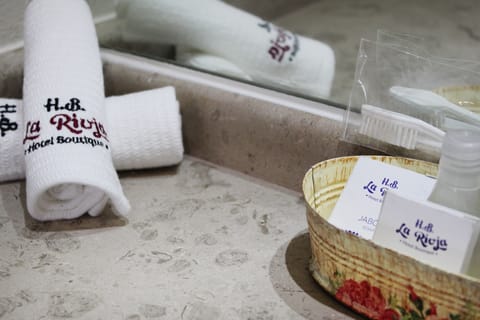 Free toiletries, hair dryer, bathrobes, slippers