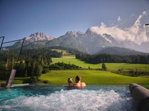 2 outdoor pools, pool umbrellas, sun loungers