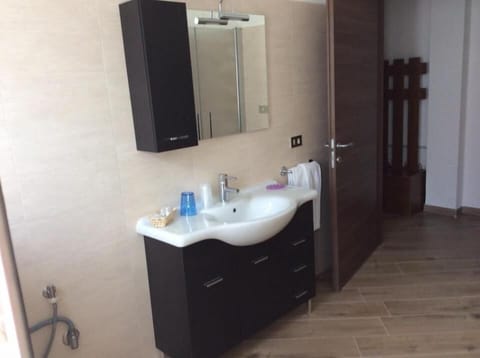 Shower, free toiletries, hair dryer, bidet