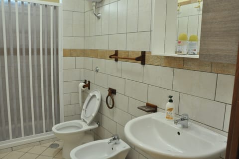 Basic Triple Room | Bathroom | Shower, free toiletries, hair dryer, bidet