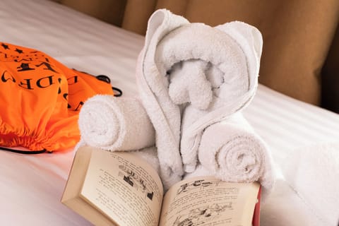 Hypo-allergenic bedding, in-room safe, desk, iron/ironing board