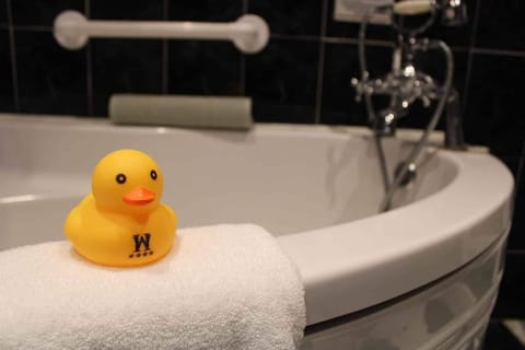 Free toiletries, hair dryer, towels, soap