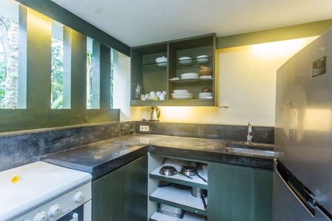 Two-Bedroom Villa | Private kitchen | Coffee/tea maker, electric kettle