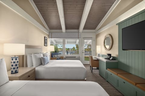 Room, 2 Queen Beds, Harbor View | Premium bedding, in-room safe, desk, iron/ironing board