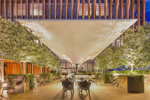 Rooftop bar, alfresco dining, open daily