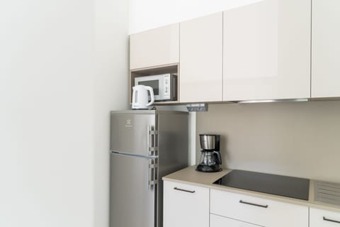 Apartment | Private kitchen | Microwave, stovetop, cookware/dishes/utensils, freezer