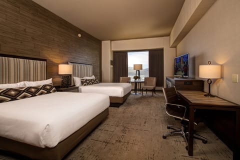 Premium bedding, pillowtop beds, in-room safe, blackout drapes