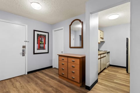 Individually decorated, individually furnished, desk, laptop workspace