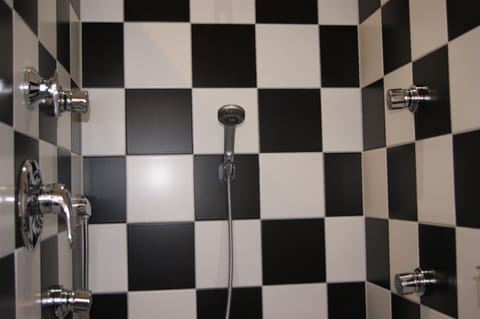 Double Room | Bathroom | Shower, hair dryer, towels