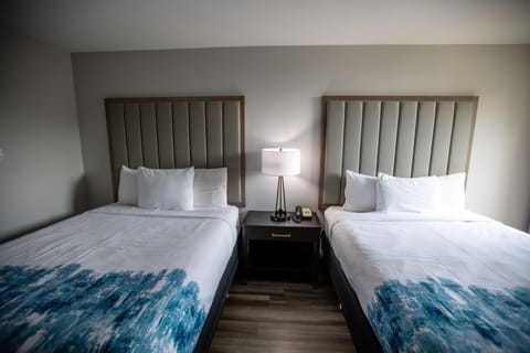 Room, 2 Queen Beds, Non Smoking | Premium bedding, desk, laptop workspace, blackout drapes