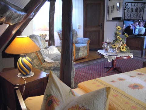 Double Room | Living area | TV