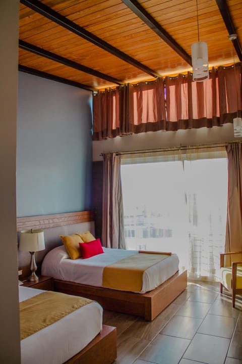 Family Double Room, 2 Double Beds | Egyptian cotton sheets, premium bedding, down comforters