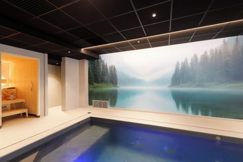 Indoor pool, open 7:00 AM to 10:00 PM, free cabanas, sun loungers