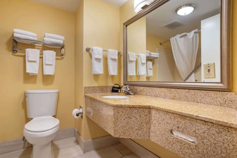 Free toiletries, hair dryer, towels