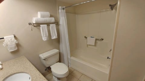 Free toiletries, hair dryer, towels