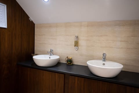 Free toiletries, hair dryer, towels