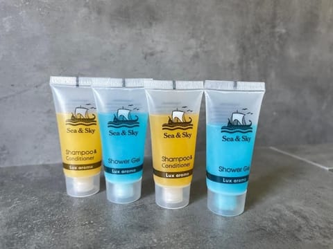 Free toiletries, bathrobes, slippers, towels