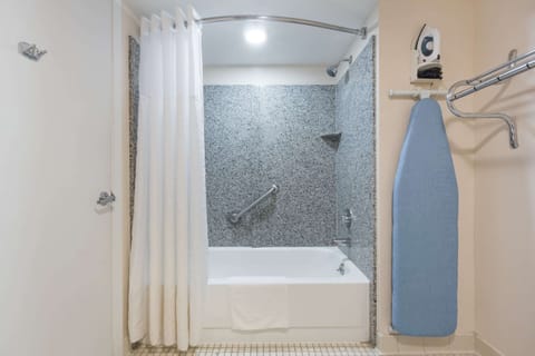 Free toiletries, hair dryer, towels