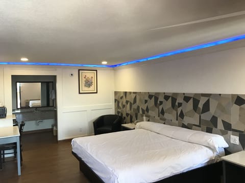 Individually decorated, individually furnished, desk, blackout drapes