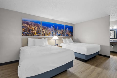 Room, 2 Queen Beds, Non Smoking | Desk, blackout drapes, free WiFi, bed sheets