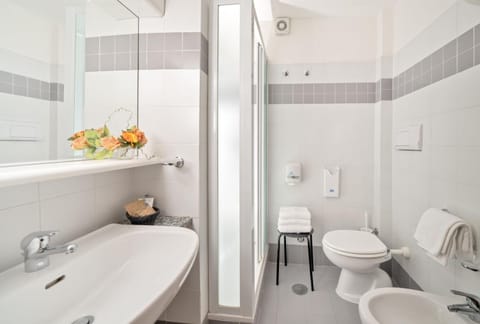 Shower, rainfall showerhead, hair dryer, bidet