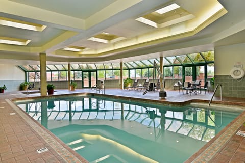 Indoor pool, sun loungers