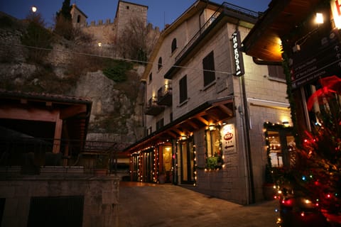 Front of property - evening/night