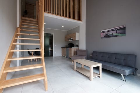 Suite (2 floors) | Private kitchen | Fridge, microwave, stovetop, electric kettle