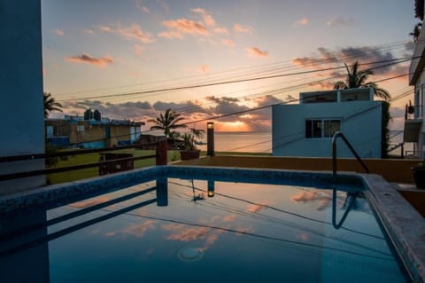 Rooftop pool