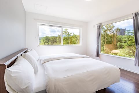 3 bedrooms, down comforters, individually furnished, laptop workspace