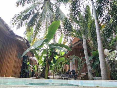 Indoor pool, outdoor pool, sun loungers