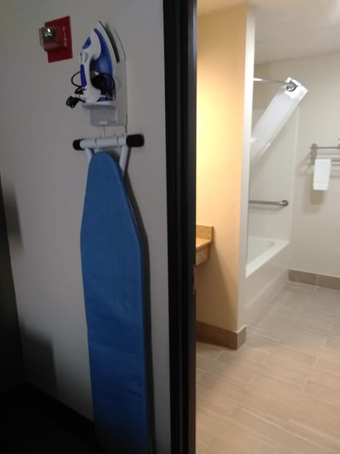 Room, 1 King Bed, Accessible, Non Smoking | Pillowtop beds, desk, iron/ironing board, free cribs/infant beds