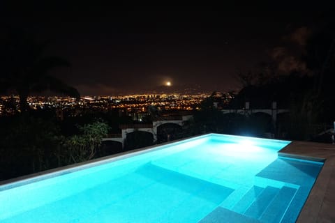 Outdoor pool, open 6:00 AM to 9:30 PM, pool umbrellas, sun loungers