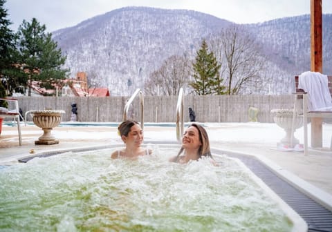 Indoor pool, seasonal outdoor pool