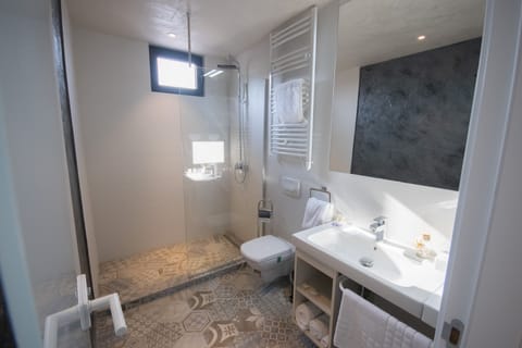 Luxury Apartment (A1) | Bathroom | Free toiletries, hair dryer, bathrobes, slippers