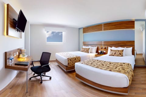 Standard Room, 2 Double Beds, Non Smoking | In-room safe, individually decorated, individually furnished, desk